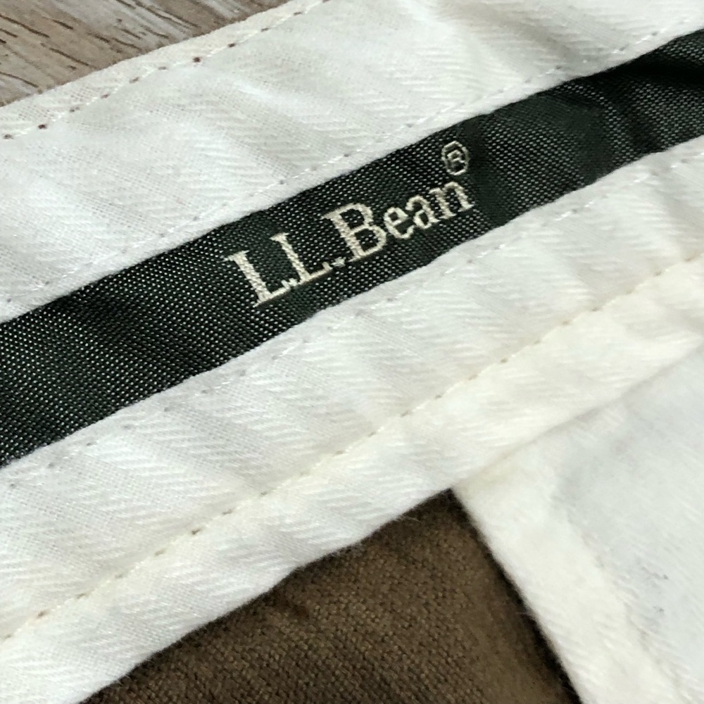 LL Bean Pants Mens 35x30 Brown Comfort Waist Corduroy Casual Cotton Straight Leg - Picture 8 of 11